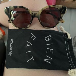 Madewell light tortoiseshell sunglasses